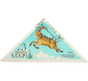 Почтовая марка 3 копейки 1973 года «Кавказский заповедник — Западнокавказский тур» — Фото №1