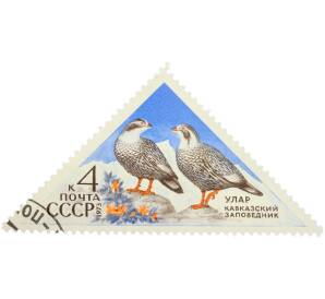 Почтовая марка 4 копейки 1973 года «Кавказский заповедник — Улар» — Фото №1