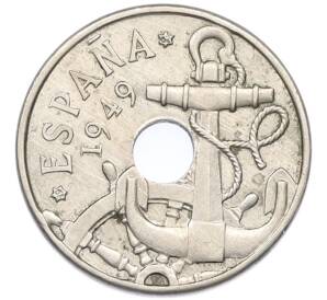 50 сентимо 1949 (62) года Испания — Фото №2