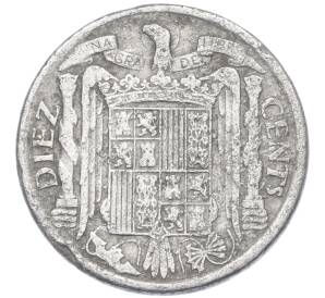 10 сентимо 1940 года Испания — Фото №2