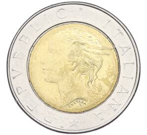 500 лир 1993 года Италия «100 лет Банку Италии» — Фото №2