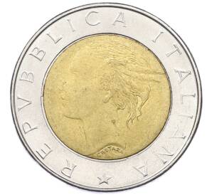 500 лир 1996 года Италия «70 лет Национальному институту статистики» — Фото №2