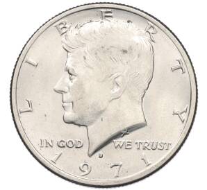 1/2 доллара (50 центов) 1971 года D США — Фото №1