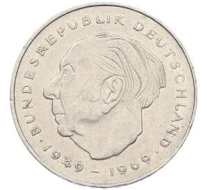 2 марки 1986 года F Западная Германия (ФРГ) «Теодор Хойс» — Фото №1