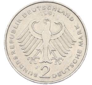 2 марки 1991 года F Германия «Курт Шумахер» — Фото №2