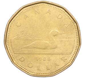 1 доллар 1988 года Канада — Фото №1