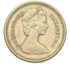 1 фунт 1983 года Великобритания — Фото №2