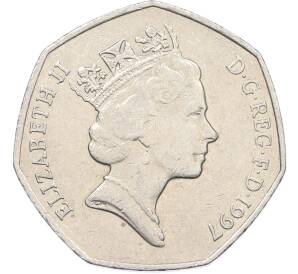 50 пенсов 1997 года Великобритания — Фото №2
