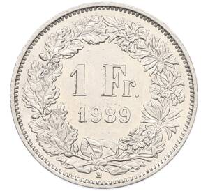 1 франк 1989 года Швейцария — Фото №1