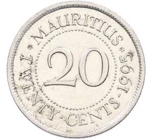 20 центов 1995 года Маврикий — Фото №1