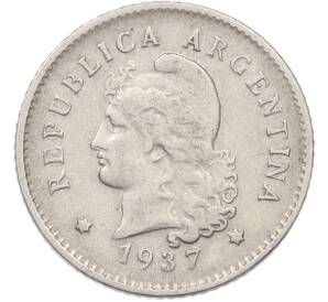 10 сентаво 1937 года Аргентина — Фото №1