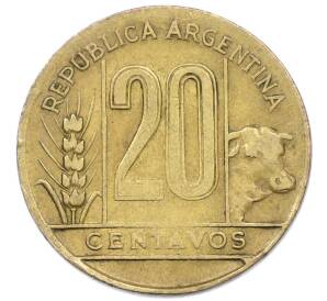 20 сентаво 1949 года Аргентина — Фото №2