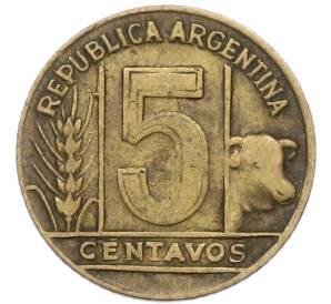 5 сентаво 1947 года Аргентина — Фото №2