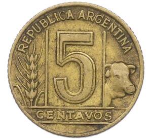 5 сентаво 1949 года Аргентина — Фото №2
