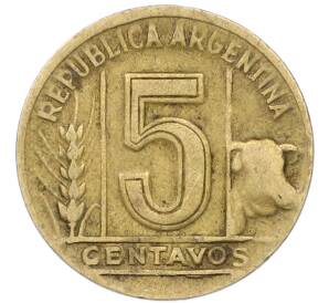 5 сентаво 1949 года Аргентина — Фото №2