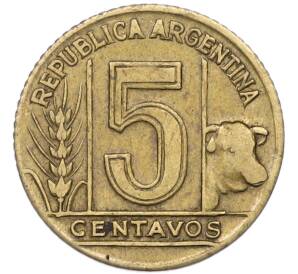 5 сентаво 1950 года Аргентина — Фото №2