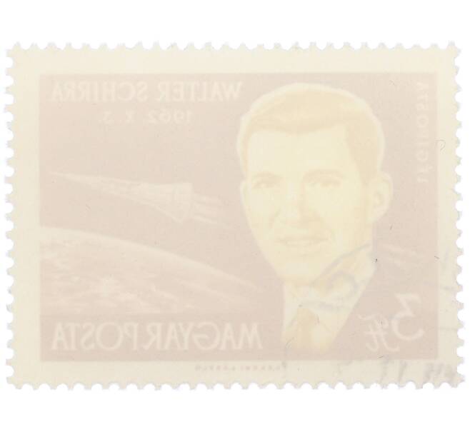 Почтовая марка 3 форинта 1962 года Венгрия «Международная конференция по космическим полетам в Париже — Уолтер Ширра» (Артикул: K12-84497) — Фото №2