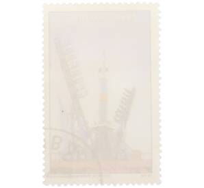 Почтовая марка 1 сентаво 1973 года Куба «Советская космическая программа — Ракета-носитель Союз» — Фото №2