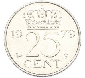 25 центов 1979 года Нидерланды — Фото №1