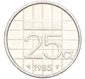 25 центов 1985 года Нидерланды — Фото №1