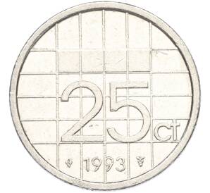 25 центов 1993 года Нидерланды — Фото №1