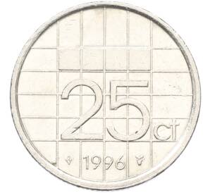 25 центов 1996 года Нидерланды — Фото №1