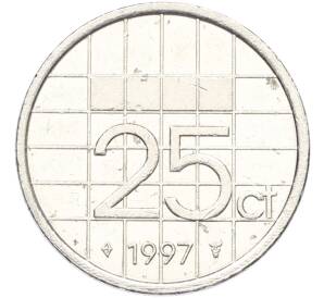 25 центов 1997 года Нидерланды — Фото №1