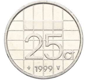 25 центов 1999 года Нидерланды — Фото №1