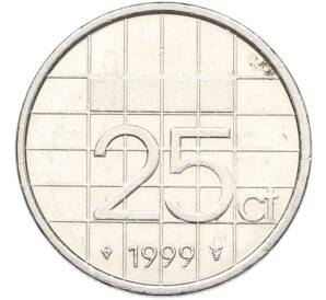 25 центов 1999 года Нидерланды — Фото №1