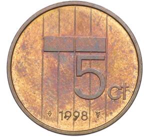 5 центов 1998 года Нидерланды — Фото №1