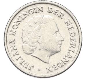 10 центов 1954 года Нидерланды — Фото №2