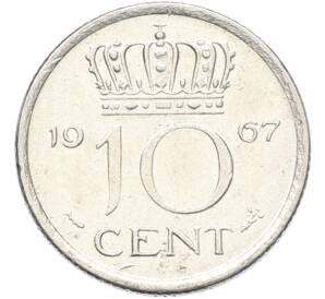 10 центов 1967 года Нидерланды — Фото №1