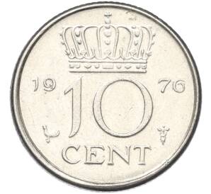 10 центов 1976 года Нидерланды — Фото №1