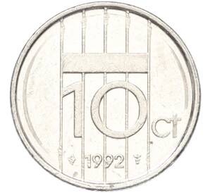 10 центов 1992 года Нидерланды — Фото №1
