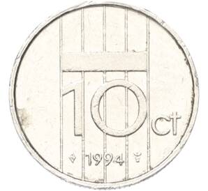 10 центов 1994 года Нидерланды — Фото №1