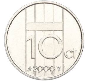 10 центов 2000 года Нидерланды — Фото №1