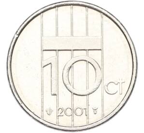 10 центов 2001 года Нидерланды — Фото №1