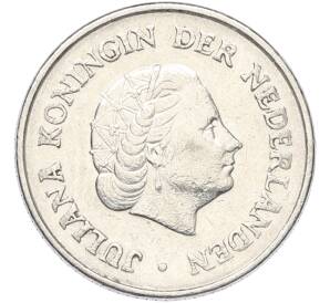 25 центов 1958 года Нидерланды — Фото №2