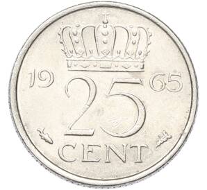 25 центов 1965 года Нидерланды — Фото №1