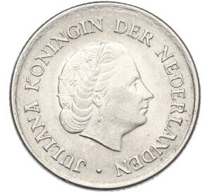 25 центов 1967 года Нидерланды — Фото №2