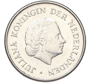 25 центов 1968 года Нидерланды — Фото №2