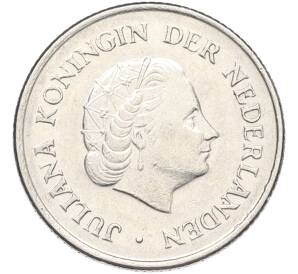 25 центов 1969 года Нидерланды — Фото №2