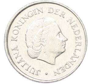 25 центов 1970 года Нидерланды — Фото №2