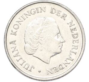 25 центов 1975 года Нидерланды — Фото №2