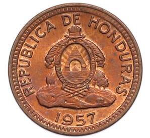 1 сентаво 1957 года Гондурас — Фото №2