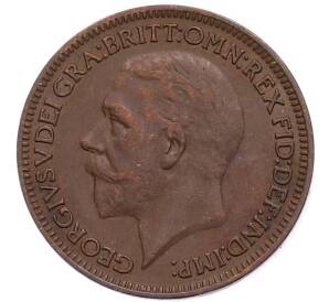 1 фартинг 1934 года Великобритания — Фото №2