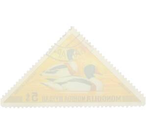 Почтовая марка 5 мунгу 1973 года Монголия «Утки — Пеганка» — Фото №2