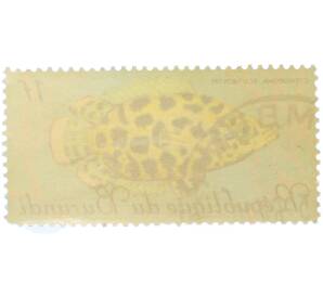 Почтовая марка 1 франк 1967 года Бурунди «Рыбы — Ктенопома леопардовая» — Фото №2