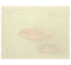 Почтовая марка 1 песо 1969 года Куба «Рыбы — Апогон огненный» — Фото №2