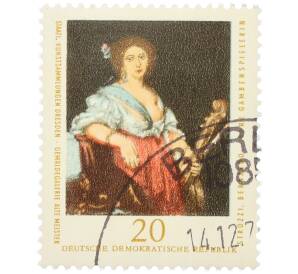 Почтовая марка 20 пфеннигов 1976 года Восточная Германия (ГДР) «Государственные коллекции произведений искусства Дрездена — Гамбистка» — Фото №1